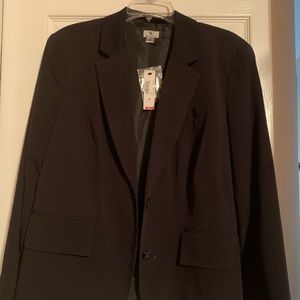 Worthington Black Suit Blazer sz 18
